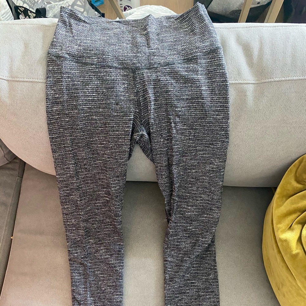 Grey knitted lululemon leggings size 8